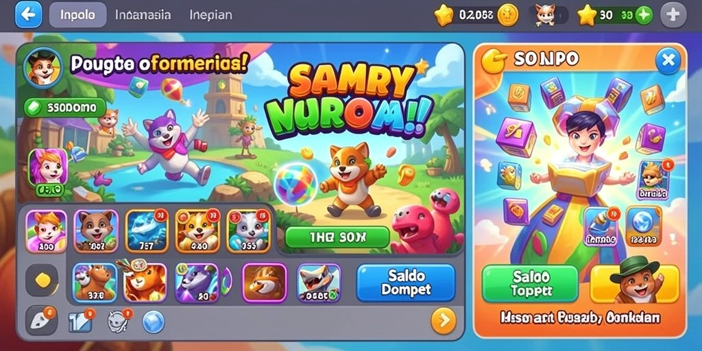 Tampilan grafik yang menawan dan penuh warna.
