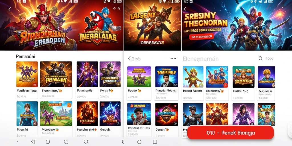 Tampilan menu utama yang menarik dan mudah dinavigasi.